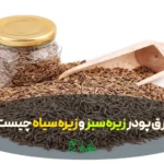 زیره سبز و سیاه در عطاری هاشمیان